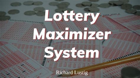 richard lustig lottery system for free.